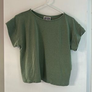 XS Jungmaven Taos Top Cropped Tee Sage Green